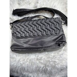 Lug Soar Gunmetal Gray Crossbody Bag Magnetic Closure Adjustable Strap PurseNWOT